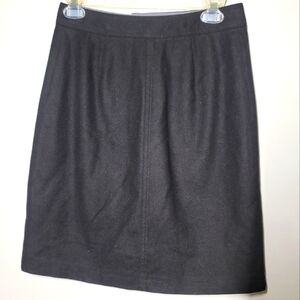 J. Crew Wool Lined Classic Black Women's Skirt Size 2
